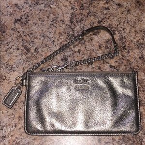 Metallic Coach wristlet